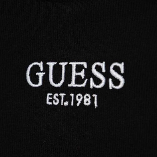 GUESS BLACK WITH WHITE LOGO BLOUSE