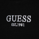 GUESS BLACK WITH WHITE LOGO BLOUSE