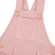 GIRLS PINK DENIM DUNGAREES