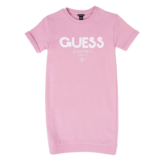 GIRLS T-SHIRT DRESS PINK