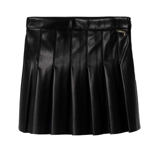 GUESS BLACK LEATHER SKIRT