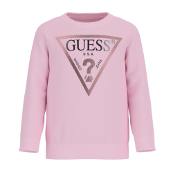 GUESS FUCHSIA LOGO SWEATSHIRT