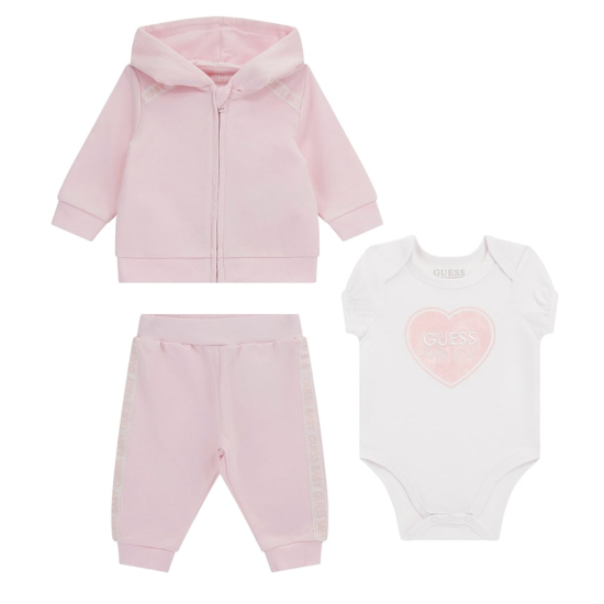 GUESS 3 PACK BABY GIRL  PINK SET