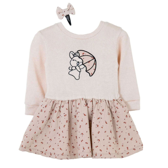 BABYLON BEIGE BABY GIRL DRESS