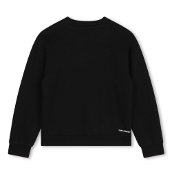 KARL LAGERFELDBOY BLACK LOGO BLOUSE