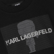 KARL LAGERFELDBOY BLACK LOGO BLOUSE