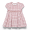 ABEL & LULA WHITE PINK HOUNDSTOOTH DRESS