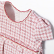 ABEL & LULA WHITE PINK HOUNDSTOOTH DRESS