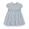 ABEL & LULA WHITE BLUE HOUNDSTOOTH DRESS