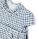 ABEL & LULA WHITE BLUE HOUNDSTOOTH DRESS