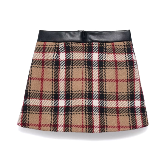 ABEL & LULA GIRL CHECK SKIRT