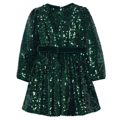 ABEL & LULA GREEN SEQUIN DRESS