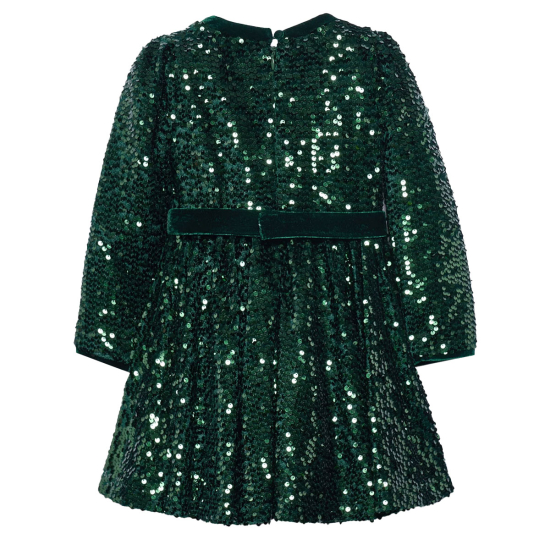 ABEL & LULA GREEN SEQUIN DRESS