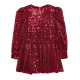 ABEL & LULA SEQUINS RED DRESS