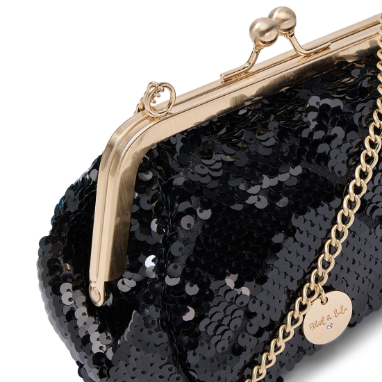 ABEL & LULA BLACK PLAID BAG