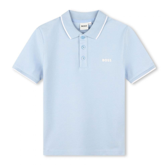 POLO SHIRT PIQUE BOSS CIEL