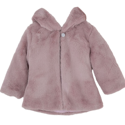 BABYLON GIRL PINK FUR COAT