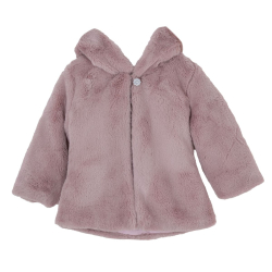 BABYLON GIRL PINK FUR COAT