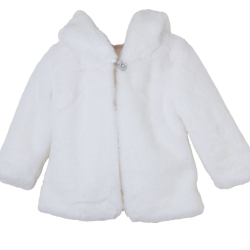 BABYLON GIRL ECRU FUR COAT