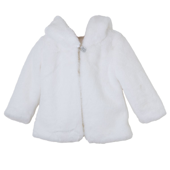 BABYLON GIRL ECRU FUR COAT