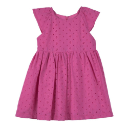 FUCHSIA DRESS WITH DESIGNS