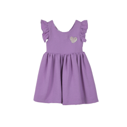 PURPLE DRESS WITH LOGO