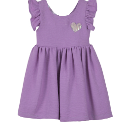 PURPLE DRESS WITH LOGO