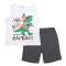 BABY BOY WHITE SLEEVELESS & GREY SHORTS