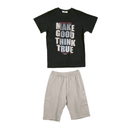 NAVY BLUE & BEIGE BOY 2 PACK SET