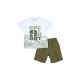 BOY GREEN SET T-SHIRT & SHORTS