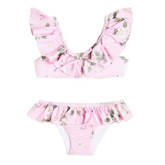 PINK FLORAL BEACH WEAR BIKINI