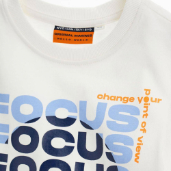 T-SHIRT WHITE WITH PRINT FOCUS