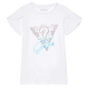 T-SHIRT GIRL WHITE RHINESTONE LOGO