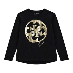 GUESS BLACK GOLD LOGO BLOUSE