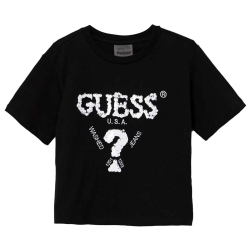 GUESS BLACK LOGO BLOUSE