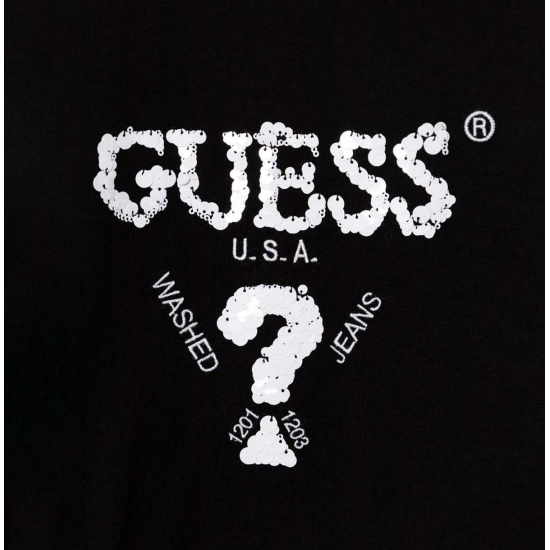 GUESS BLACK LOGO BLOUSE