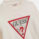 GUESS BEIGE WITH RED LOGO BLOUSE