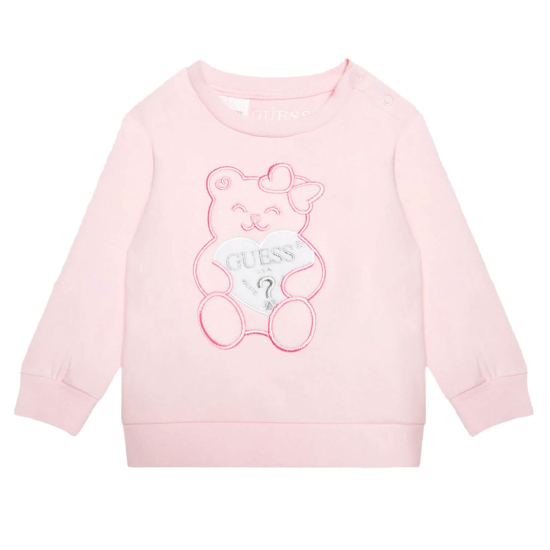 GUESS BABY GIRL PINK SWEATSHIRT