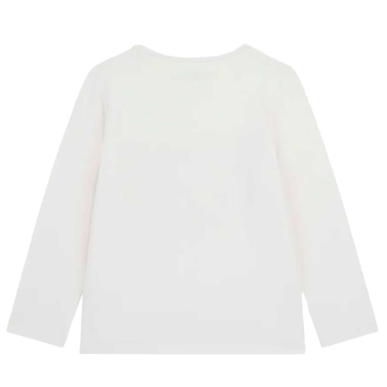 GUESS WHITE WITH COLOURFULL LOGO BLOUSE