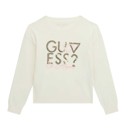 GUESS WHITE WITH PINK & GOLD LOGO BLOUSE