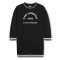 KARL LAGERFELD GIRL BLACK SWEATSHIRT DRESS