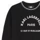 KARL LAGERFELD GIRL BLACK SWEATSHIRT DRESS