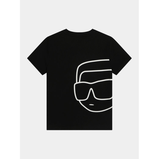 T-SHIRT BLACK WITH LOGO KARL LAGERFELD