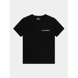 T-SHIRT BLACK WITH LOGO KARL LAGERFELD