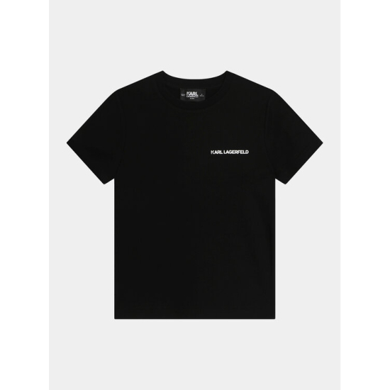 T-SHIRT BLACK WITH LOGO KARL LAGERFELD