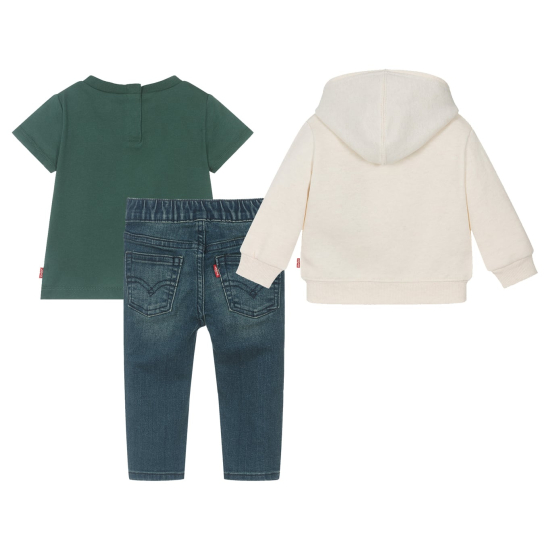 LEVI'S 3 PACK GREEN & WHITE SET