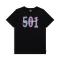 T-SHIRT BLACK WITH PINK LOGO