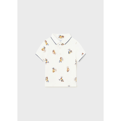 MAYORAL BABY BOY WHITE POLO T-SHIRT