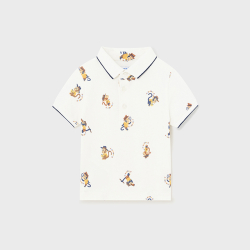 MAYORAL BABY BOY WHITE POLO T-SHIRT