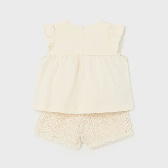 MAYORAL BABY GIRL WHITE SET WITH LACE